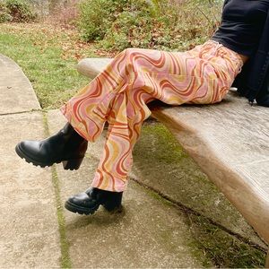 Shein Orange Denim Pants